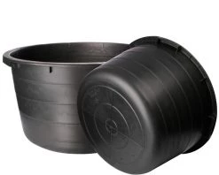 Toolnation Mélangeur Bac à Mortier 65 Litres "ECO" Noir